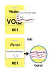 REUSABLE PLASTIC BADGE THAT CAN BE MADE TO EXPIRE. IDEAL FOR OUTDOOR USE OR ANYTIME A PLASTIC BADGE IS PREFERRED. VOIDBADGES COME PRE-PRINTED AND SERIALIZATION IS INCLUDED. MADE FOR USE WITH TIMETO