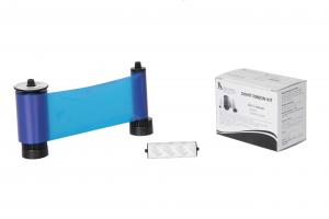 IDP B Resin Blue Ribbon with Cleaning Roller - 1200 cards/roll