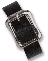 Black Vinyl Luggage Strap with NPS Buckle, 7 X 1/2