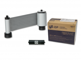 IDP SO Scratch-off mono ribbon with the disposable cleaning roller - 1200 cards/roll