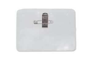 Holder Combe-Clear-Horizontal-Vinyl-Pin-Clip Combo Attachment Holes-Insert Size 3