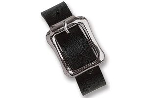 Vinyl Luggage Strap-Black-Vinyl-7 X 1/2