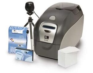 Zebra QuikCard ID Solution with P120i Dual Sided Card Printer P120i-0000A-IDB