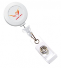 No-Twist Badge Reel with Clear Vinyl Strap 