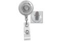 Translucent Badge Reel with Clear Vinyl Strap 