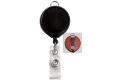 Badge Reel with Clear Vinyl Strap and Belt Clip