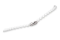 White Plastic Beaded Neck Chain (Length:  and  Length 30