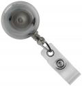 Round Badge Reel With Strap And Slide Clip (Translucent)