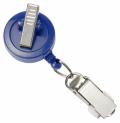 Round Badge Reel With Card Clamp And Swivel Clip