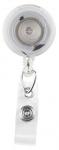 Round Badge Reel With Strap And Swivel Clip (Translucent)