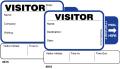 Sign-Out TAB-Expiring Visitor Badges Book (50 pages/book)