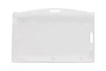 Clear Locking Plastic Card Holder (Orientation: Horiizontal )