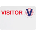 Adhesive Badge Back (Handwritten) with Spot Expiration Area and Printed "VISITOR"