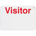 1-Day Expiring Badge Front (Handwritten) with Printed "VISITOR" and Adhesive Badge Back Kit