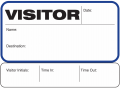 Most Visible Sign-Out Visitor Badge Sign-In Book for Schools