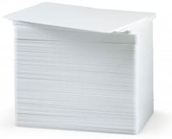 Zebra white PVC 40 mil cards (350 per box)
