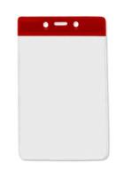 Vertical Badge Holder with Color Bar, Data/Credit Card Size