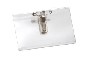 Name Tag Holder with Pin/Clip Combo - 2-1/2