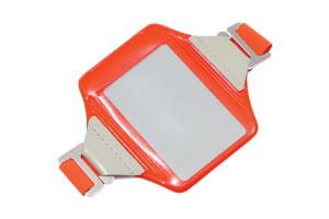 Neon Orange Vertical Arm Band Badge Holder