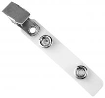 Clear Vinyl Strap Clip with Smooth Face NPS Clip