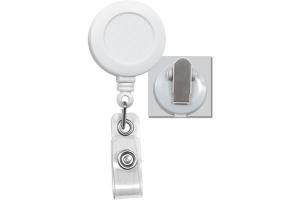 Badge Reel with Clear Vinyl Strap & Spring Clip 
