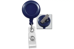 Badge Reel with Clear Vinyl Strap 