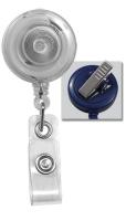 Badge Reel with Clear Vinyl Strap & Swivel Spring Clip