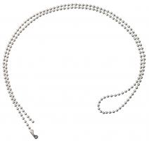 Nickel-Plated Steel Beaded Neck Chain 