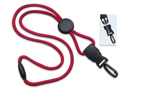 1/4" (6 mm) Lanyard with Round Slider 