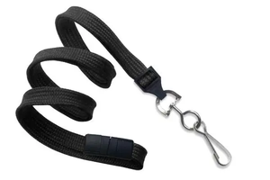 3/8" (10 mm) Breakaway Lanyard with Nickel-Plated Steel Swivel Hook