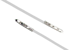 32" Silver Chain and Elastic Neck Cord 