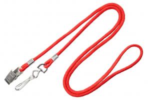 Open Ended Lanyard with Swivel Hook & Bulldog Clip