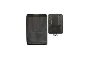 Single Pocket Vertical Holder With Circular Flap - Credit Card Size
