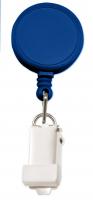 Round Badge Reel With Card Clamp And Slide Clip