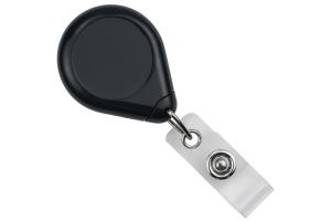 Black Premium Badge Reel With Strap And Slide Clip