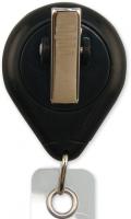 Black Premium Badge Reel With Strap And Slide Clip
