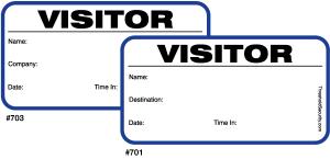 Small Badges Visitor Sign-In Book (50 pages/book)