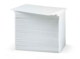 Card, Plastic, CR80/030, PVC Composite, White, w/ 1/2 in. Hi Co Mag Stripe, Tray, Contains (500) of 803229-036