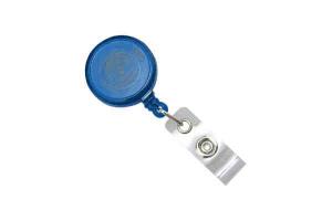 Round Max Label Reel With Strap And Slide Clip (Translucent)