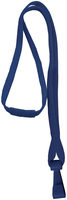3/8" Breakaway Lanyard with Wide Plastic Hook (Color: Navy Blue)