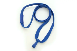 3/8" Breakaway Lanyard with Wide Plastic Hook (Color: Royal Blue)