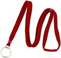 3/8" Breakaway Lanyard with Split Ring (Colors: Red)