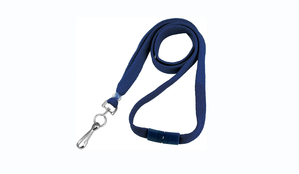 3/8" Breakaway Lanyard with Swivel Hook (Colors: Navy Blue)