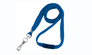 3/8" Breakaway Lanyard with Swivel Hook (Colors: Royal Blue)