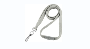 3/8" Breakaway Lanyard with Swivel Hook (Colors: White)
