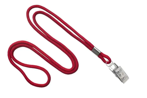 1/8" Lanyard With Bulldog Clip