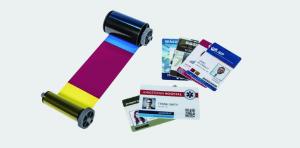 SMART-21 Printer Consumable Kit, comes with 1ea YMCKO 100-print ribbon and 100 CR80 Primus PVC Glossy Printable Cards (only sold as kit)