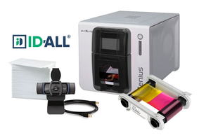 Evolis Zenius Single Sided Photo ID System - Grey Brown