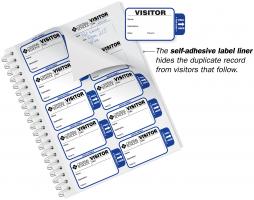 Self-Expiring Visitor Badge Sign-In Book for Schools