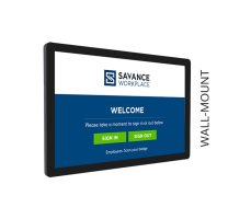 Savance Workplace Visitor Management Wall Mounted Kiosk